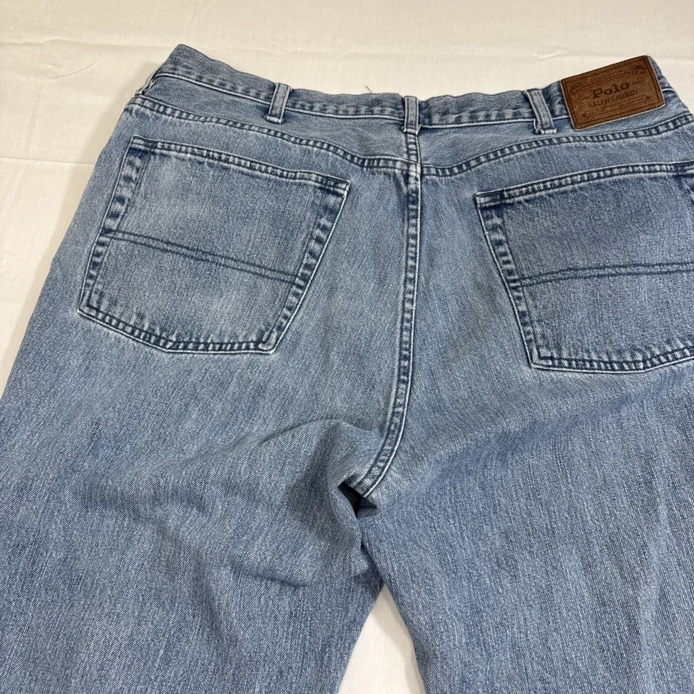 JEANS STRAIGHT Polo Ralph Lauren Men's 36x30 Blue Hampton Relaxed Leg Denim